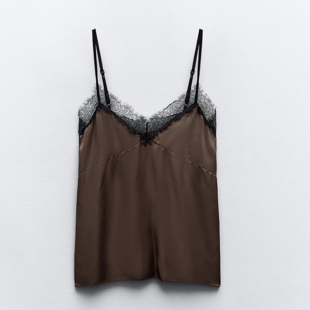 Zara Satin Effect Tank Too